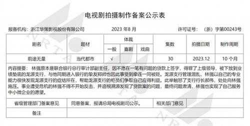 国产半泽直树 金融银行职场剧《前途无量》演员阵容