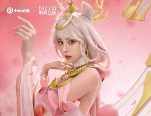 娜扎COS《王者荣耀》貂蝉送祝福：翩翩仙子优雅妩媚