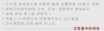 Photoshop 把照片转成油墨画效果