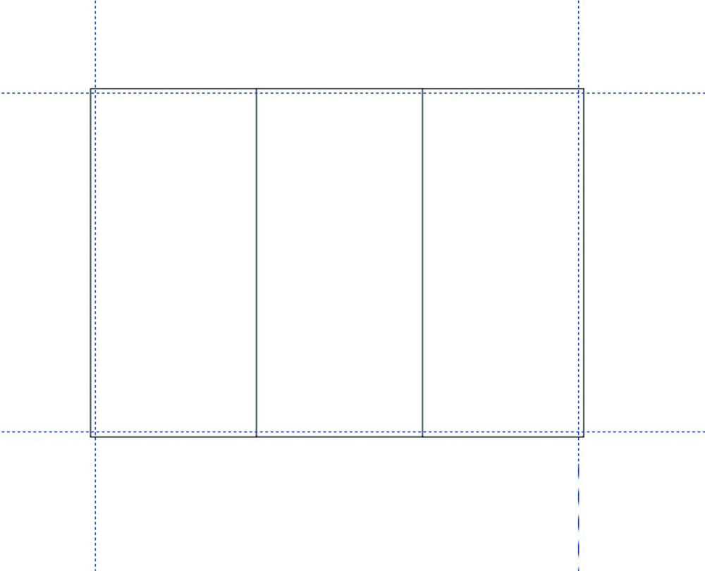 cdr怎么制作三折页？cdrX6制作三折页模板教程