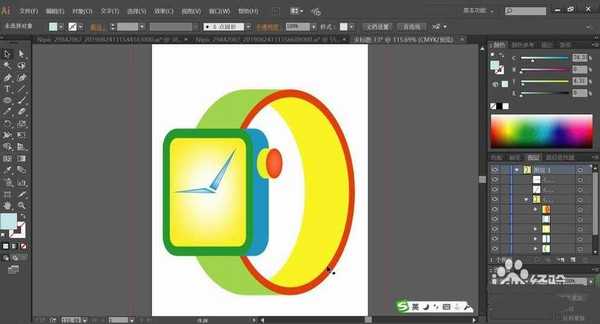 ai怎么绘制儿童智能手表? ai只能手表的画法